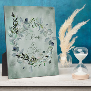 Green Eucalyptus Greenery Gold Frame