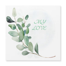 Green Eucalyptus Leaves