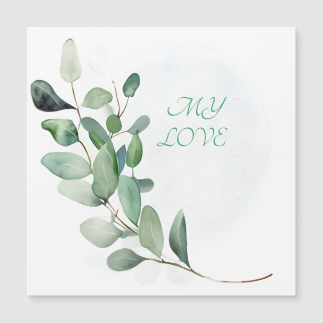 Green Eucalyptus Leaves (Front)