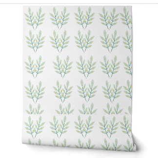 Green Eucalyptus Leaves Botanical Nature Pattern Wallpaper