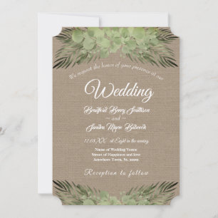 Green Eucalyptus Palm leaves Elegant Wedding