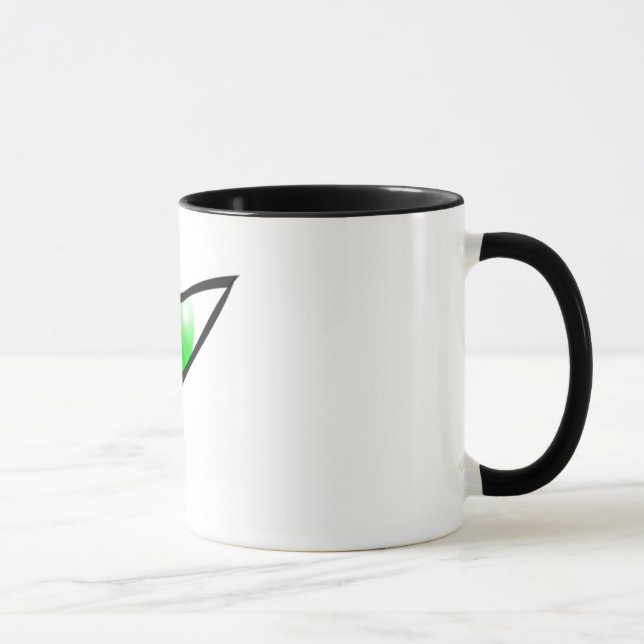 Green Evil Eye Ceramic Mug (Right)