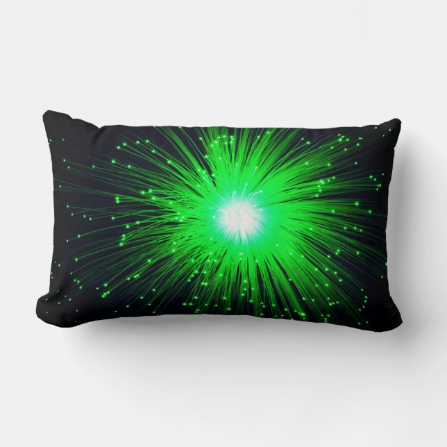 Green Explosion Lumbar Cushion (Front)