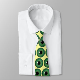 Green Eye Iris Cool Eyball Custom Neck Ties