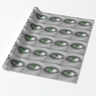 Green Eye Wrapping Paper