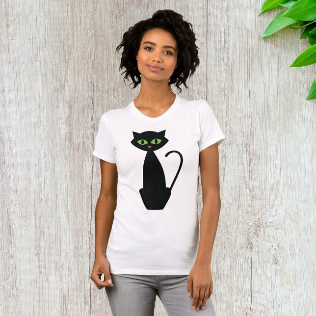 Green Eyed Black Cat T-Shirt (Creator Uploaded)