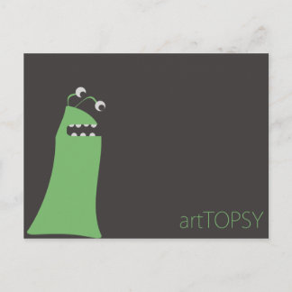 Green Eyed Monster Postcard