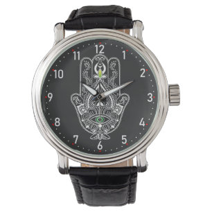 Green Eyed Protector Hamza Hand Watch