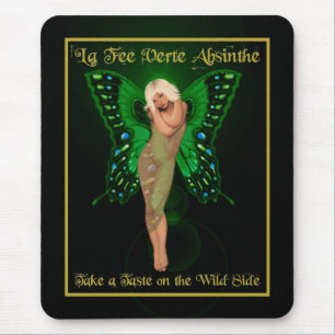 Green Fairy Absinthe Mouse Pad