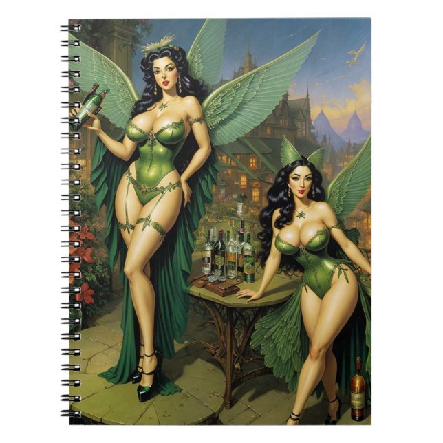 Green Fairy: Absinthe Notebook (Front)