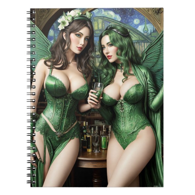 Green Fairy: Absinthe Notebook (Front)
