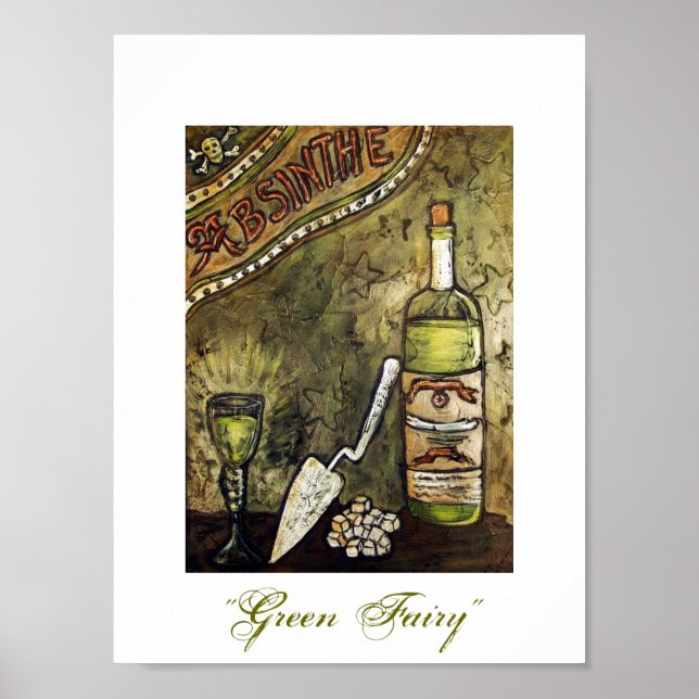 "Green Fairy" Absinthe Poster (Front)