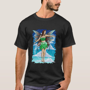 Green Fairy Gift Fairies Fay Wings Pixie Magical G T-Shirt