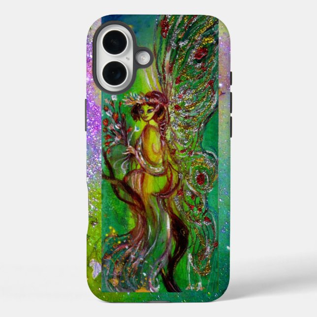 GREEN FAIRY IN MOONLIGHT Fantasy Case-Mate iPhone Case (Back)