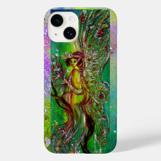 GREEN FAIRY IN THE MOONLIGHT Fantasy Case-Mate iPhone Case (Back)