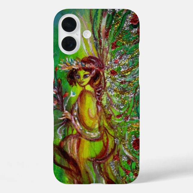 GREEN FAIRY IN THE NIGHT Fantasy Case-Mate iPhone Case (Back)