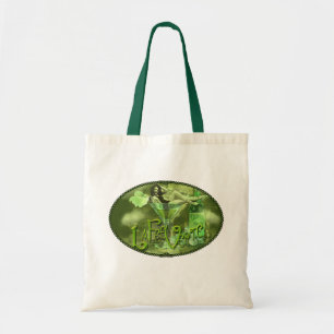 Green Fairy Splashy Collage I Tote Bag
