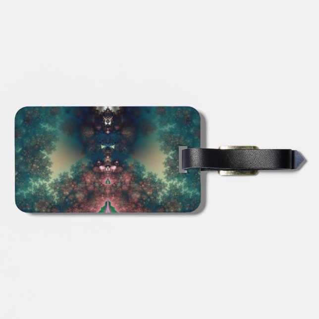 Green Fairy Tale Luggage Tag (Back Horizontal)