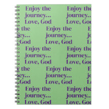 Green faith Spiral Photo Notebook