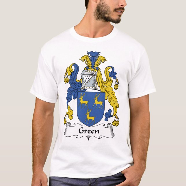 Green Family Crest T-Shirt (Front)