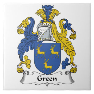 Green Family Crest Tile