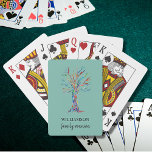 Green Family Reunion Playing Cards<br><div class="desc">This modern and stylish design features a rainbow coloured Family Tree on a green background.
Add these playing cards to your family reunion as favours and keepsakes or as an activity on the day. 
Customisable with your name and event.
Original Mosaic Design © Michele Davies.</div>