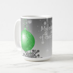 Green Fancy Christmas Ornament Coffee Mug