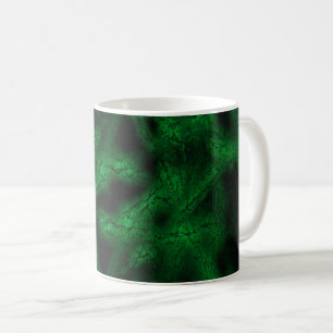 Green fantasy pattern coffee mug