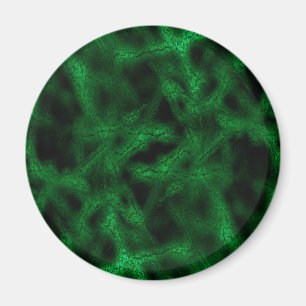 Green fantasy pattern magnet