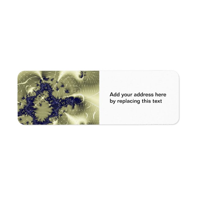 Green Fantasy Return Address Labels (Front)