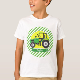 Green Farm Tractor with Yellow;  Green & White T-Shirt
