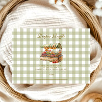 Green Farmers Market Baby Shower Diapper Raffle