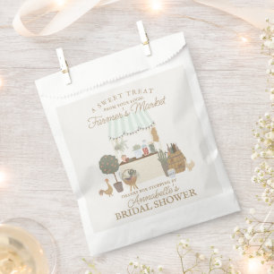Green Farmers Market Farm Fresh Bridal Shower Favour Bag