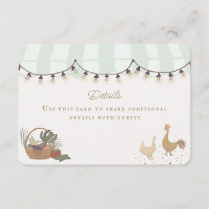 Green Farmers Market Farm Fresh Details Insert