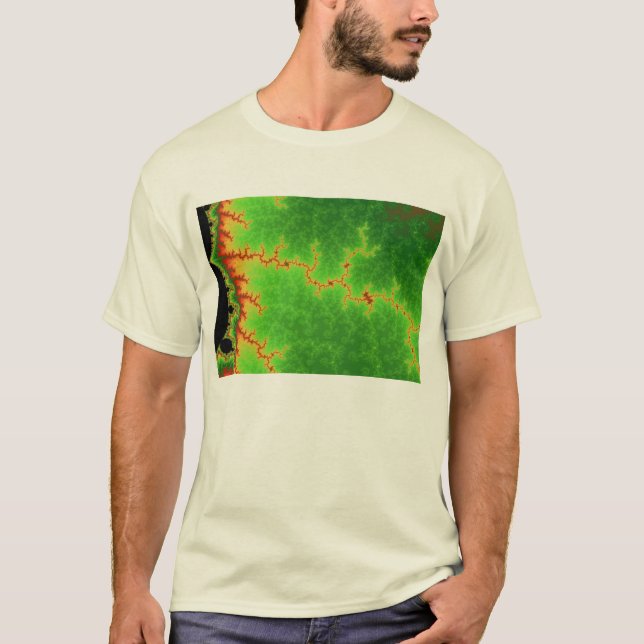 Green Fault Line T-Shirt (Front)