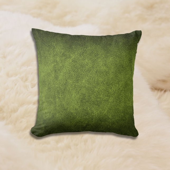 Green Faux Leather Cushion (Creator Uploaded)
