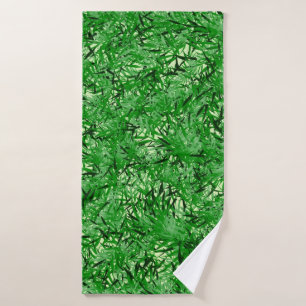 Green Fern Bath Set Bath Towel