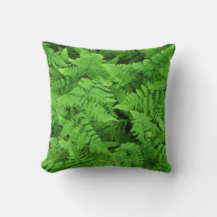 Green fern beauty cushion
