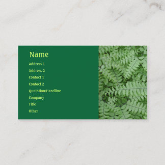 Green Fern Business Card
