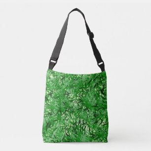 Green Fern Cross-body Tote Bag