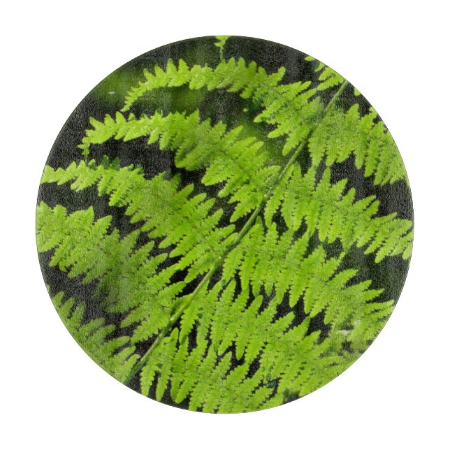 Green fern cutting board (Front)