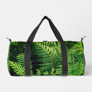 Green fern duffle bag