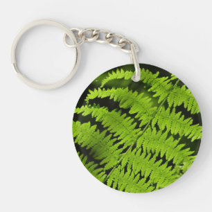 Green fern key ring