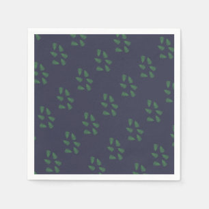 Green Fern Lucky Pattern Paper Napkin