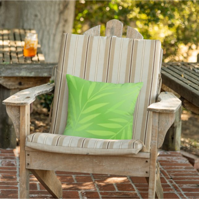 Green Fern Outdoor Pillow (Chair)