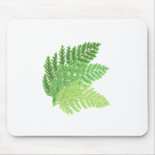 Green Fern Trio Mouse Pad