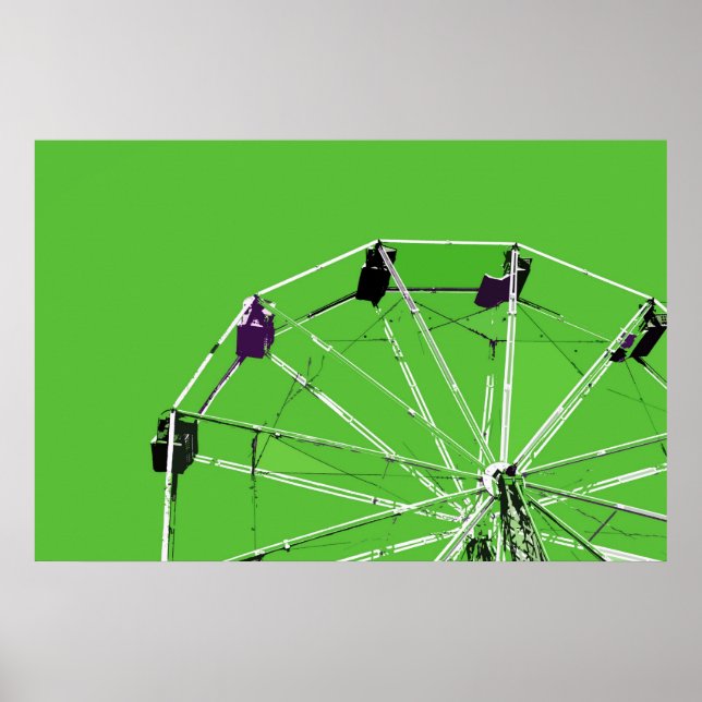 Green Ferris Wheel Poster (Front)