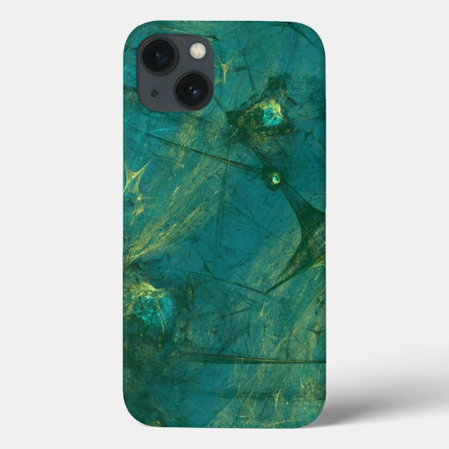Green fibres abstract Case-Mate iPhone case (Back)