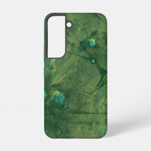 Green fibres abstract samsung galaxy case