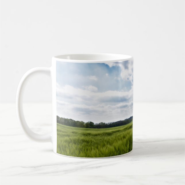 Green Fields Coffee Mug (Left)